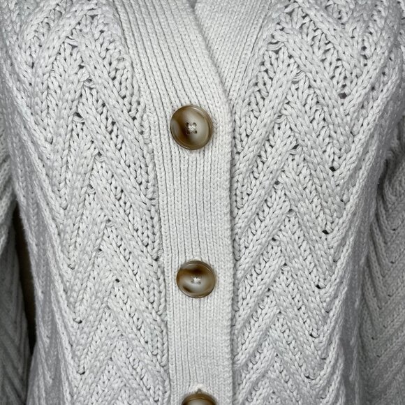 dip Women's Thick Cable Knit Button Cardigan Sweater Cold Weather Plus Size XL - Picture 4 of 12